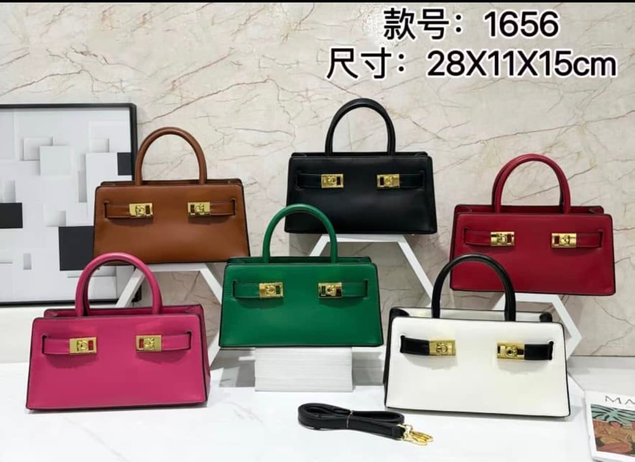 Structured luxury handbag collection