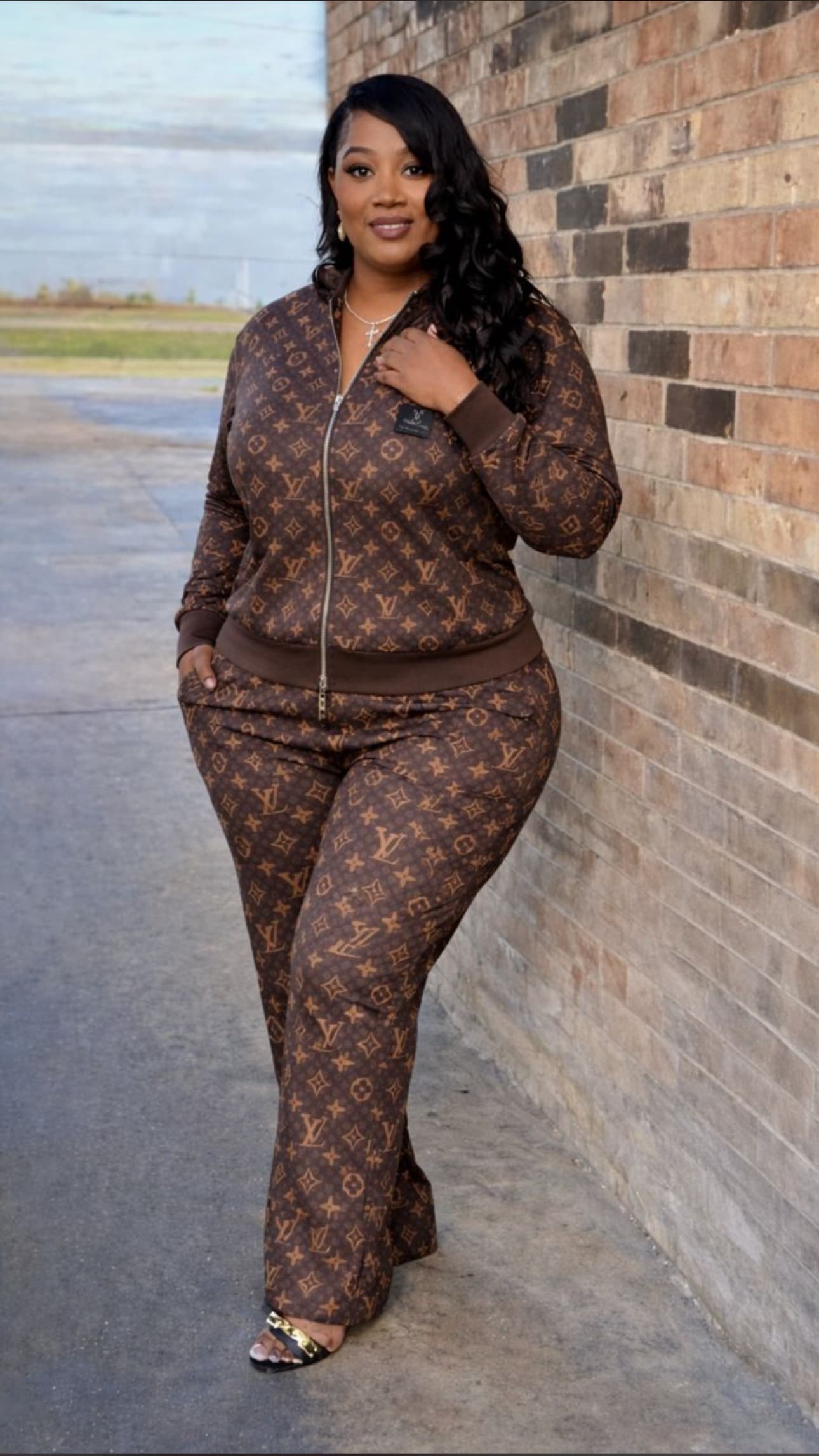 Luxury monogram Two piece set