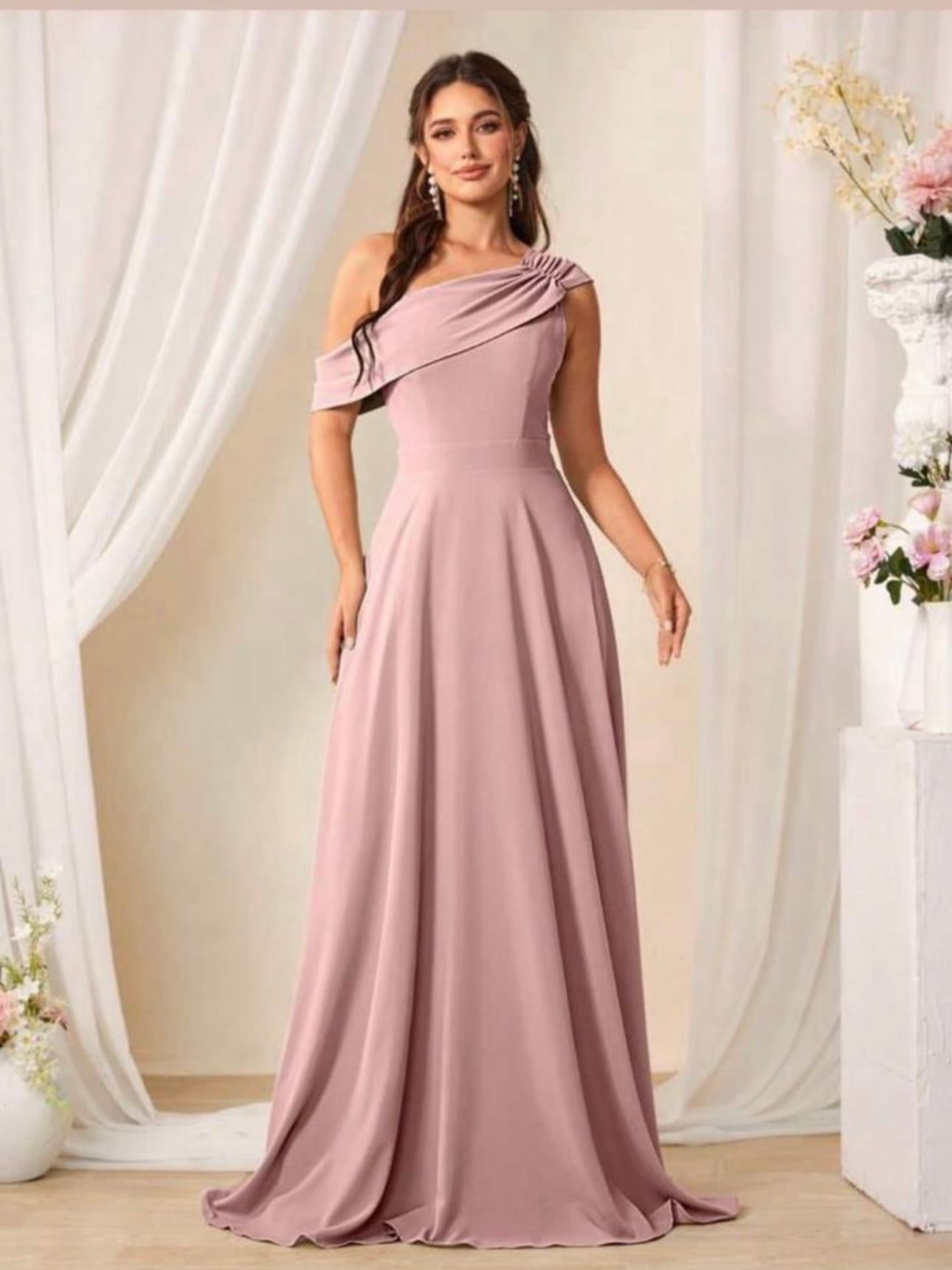Grace-one shoulder Maxi Dress