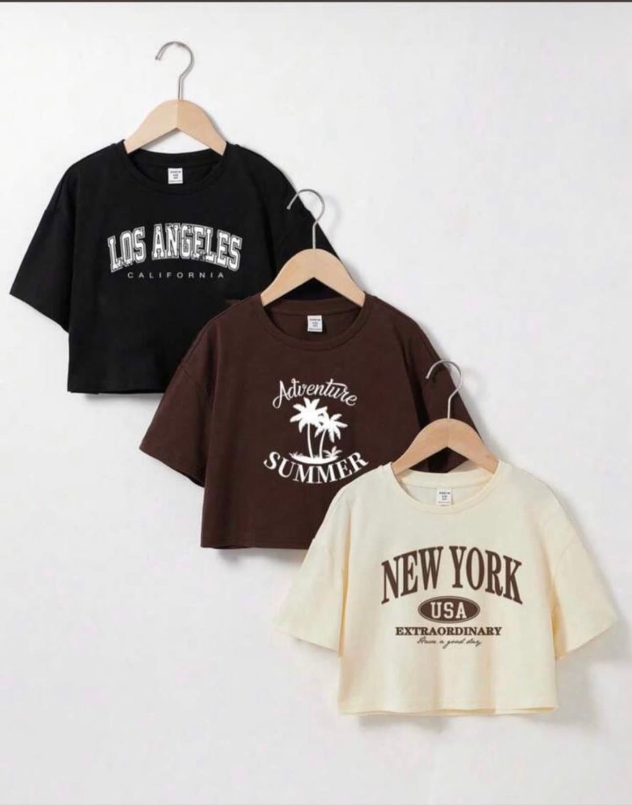 Trendy Graphic Crop Tees